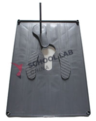 Squatting plate,plastic,w/o pan,120x80cm